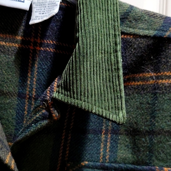 EUC Capacity Petites Wool Poly Cotton Blend Jacket Top Shirt Flannel - Picture 7 of 8